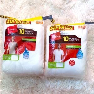 Mens ComfortSoft Tagless V-Neck Undershirts